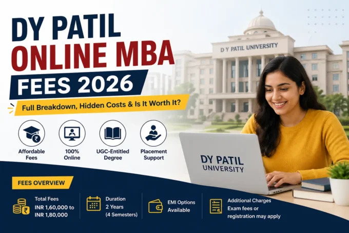 DY Patil Online MBA Fees 2026: Complete Cost Breakdown, EMI Options & Hidden Charges Revealed