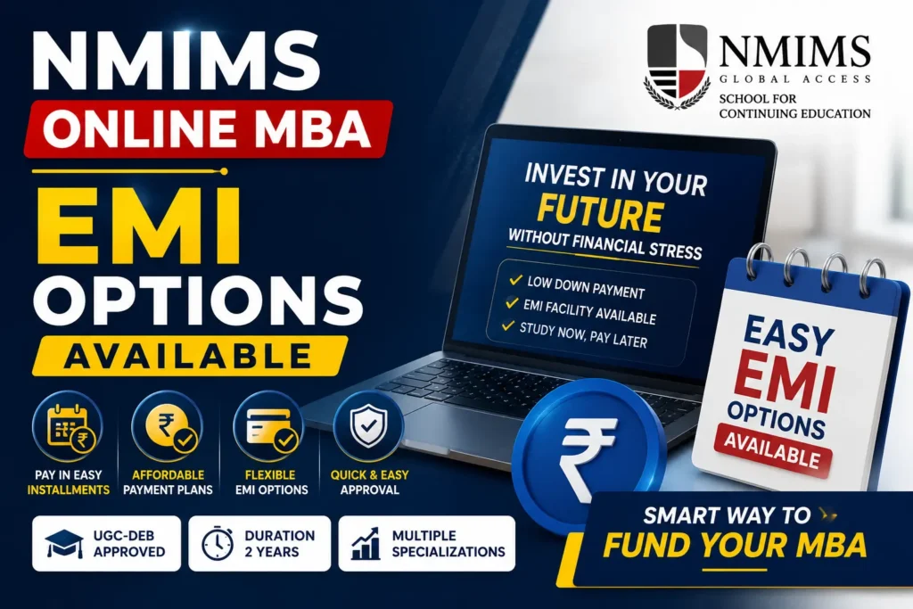 EMI Options Available for NMIMS Online MBA