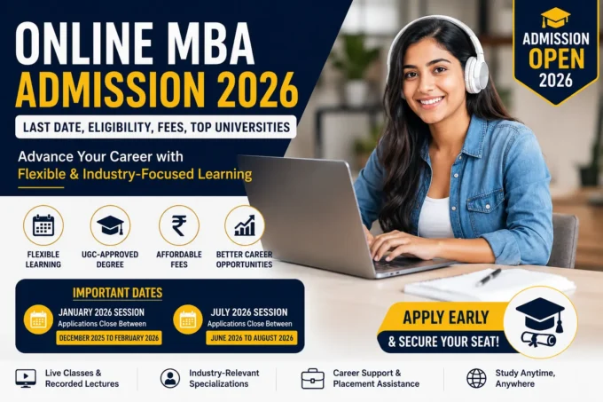 Online MBA Admission 2026 Last Date