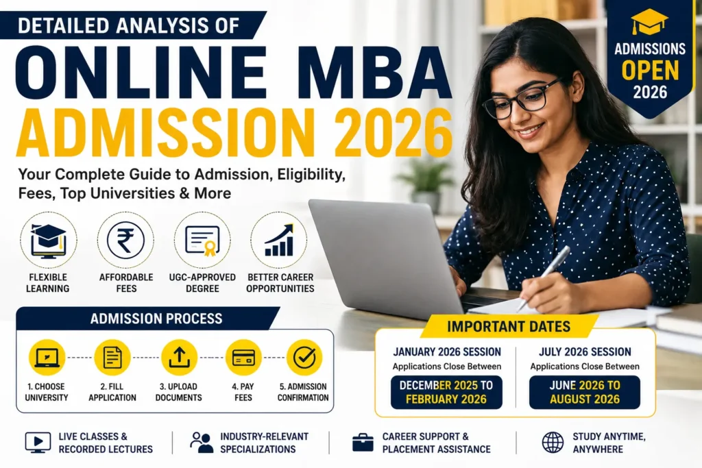 Detailed Analysis of Online MBA Admission 2026