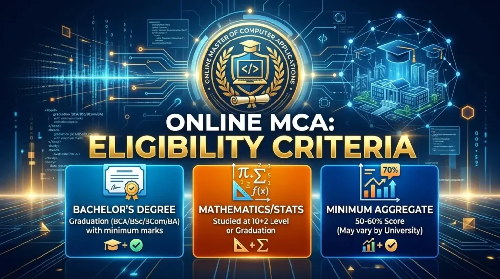 Eligibility Criteria for an Online MCA Program