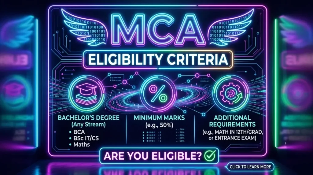 Eligibility Criteria for an Online MCA Degree