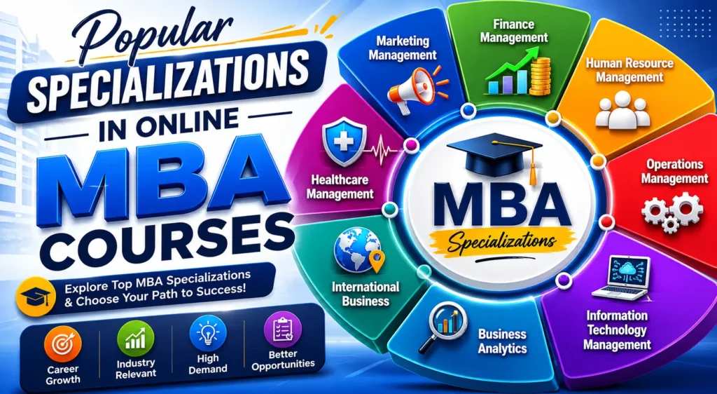 Popular Specializations in Online MBA Courses